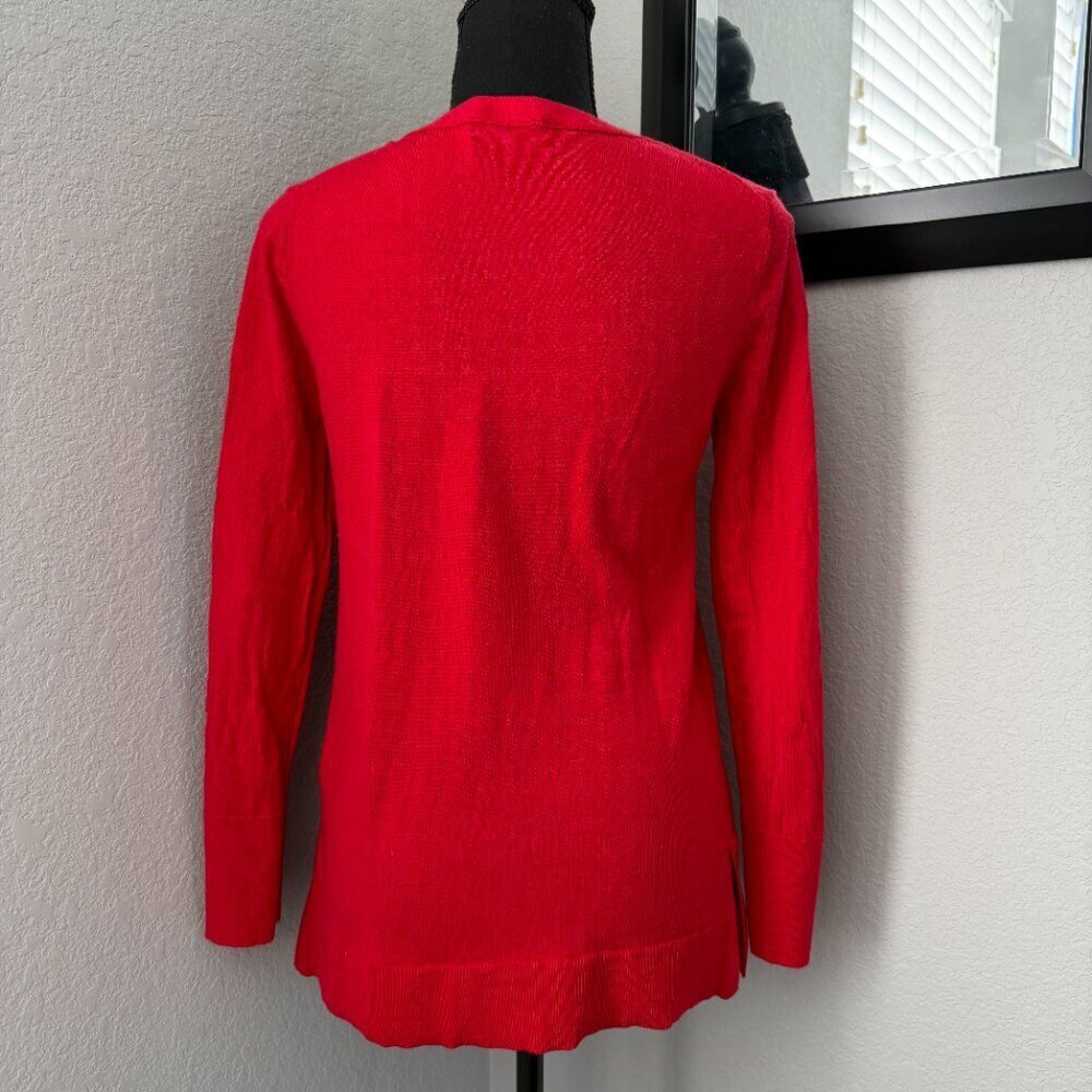 BANANA REPUBLIC Merino Wool Crew Neck Sweater Red Small - Picture 7 of 11